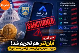 آبان‌تتر هم تحریم شد؛ فهرست صرافی‌های ارز دیجیتال تحریم‌شده توسط آمریکا