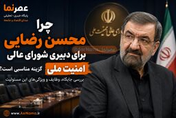 چرا محسن رضایی گزینه مناسبی برای دبیری شورای عالی امنیت ملی است؟